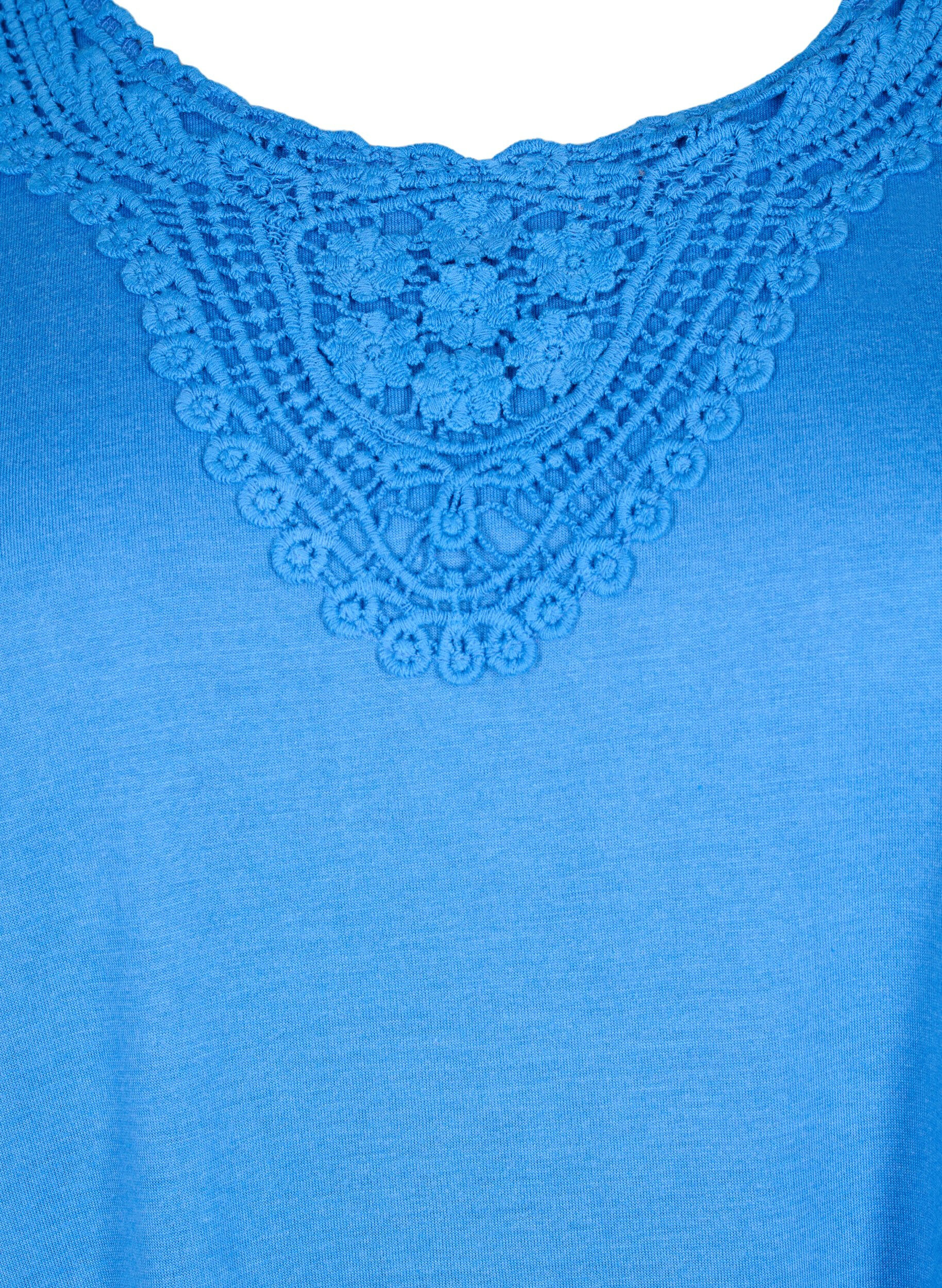 Zizzi &AElig;rmel&oslash;s top med blonde, Marina, Packshot image number 2