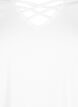 T-shirt med v-udskæring og krydsdetalje, Warm Off-white, Packshot image number 2