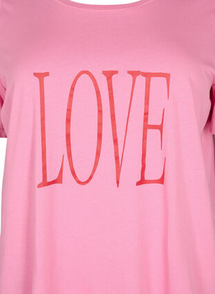 Oversize t-shirt med tryk , Rosebloom W. Love, Packshot image number 2