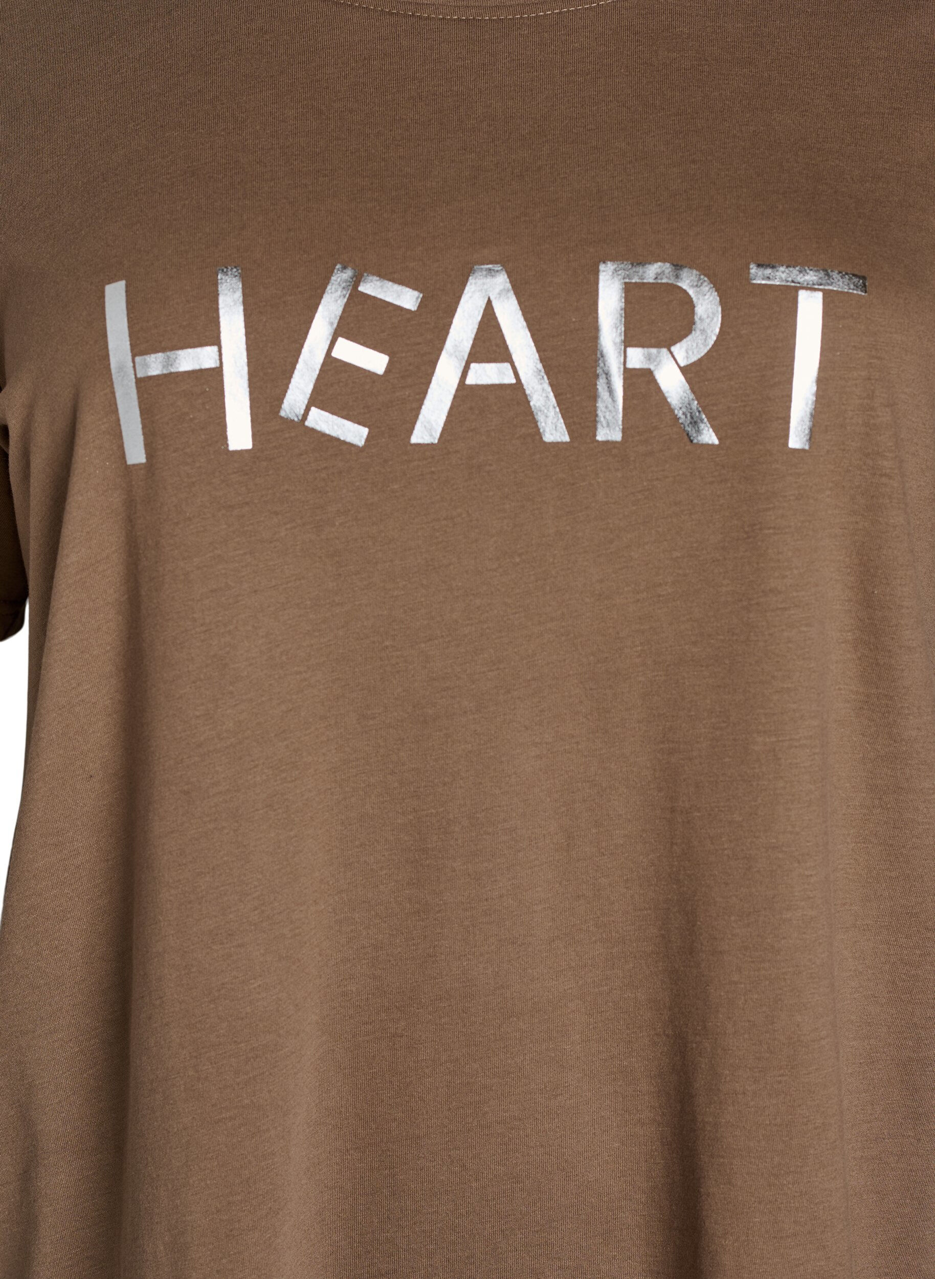 ZizziT-shirt med motiv, Brun, Packshot image number 2