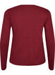Lang&aelig;rmet basis T-shirt med rund hals, R&oslash;d, Packshot image number 1
