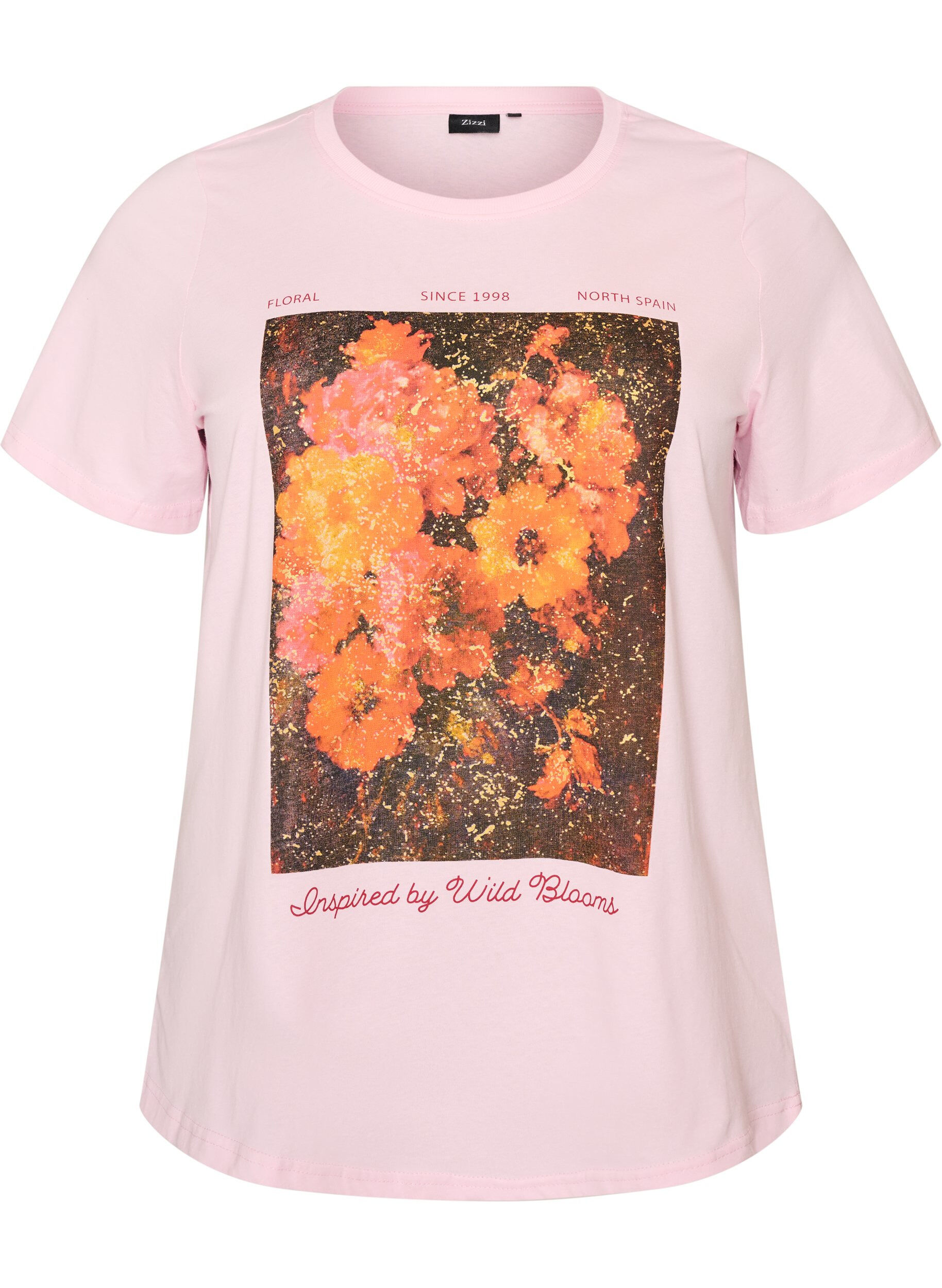 T-shirt i bomuld med print foran