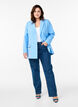 Klassisk blazer med knaplukning, Bl&aring;, Model image number 1