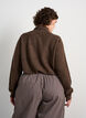 Cardigan med sl&oslash;jfeb&aring;nd og knapper, Brun, Model image number 2