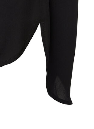 Bluse med kryds på ryggen, Black, Packshot image number 3
