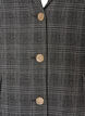 Kort blazer med ternet m&oslash;nster, Gr&aring;, Packshot image number 2