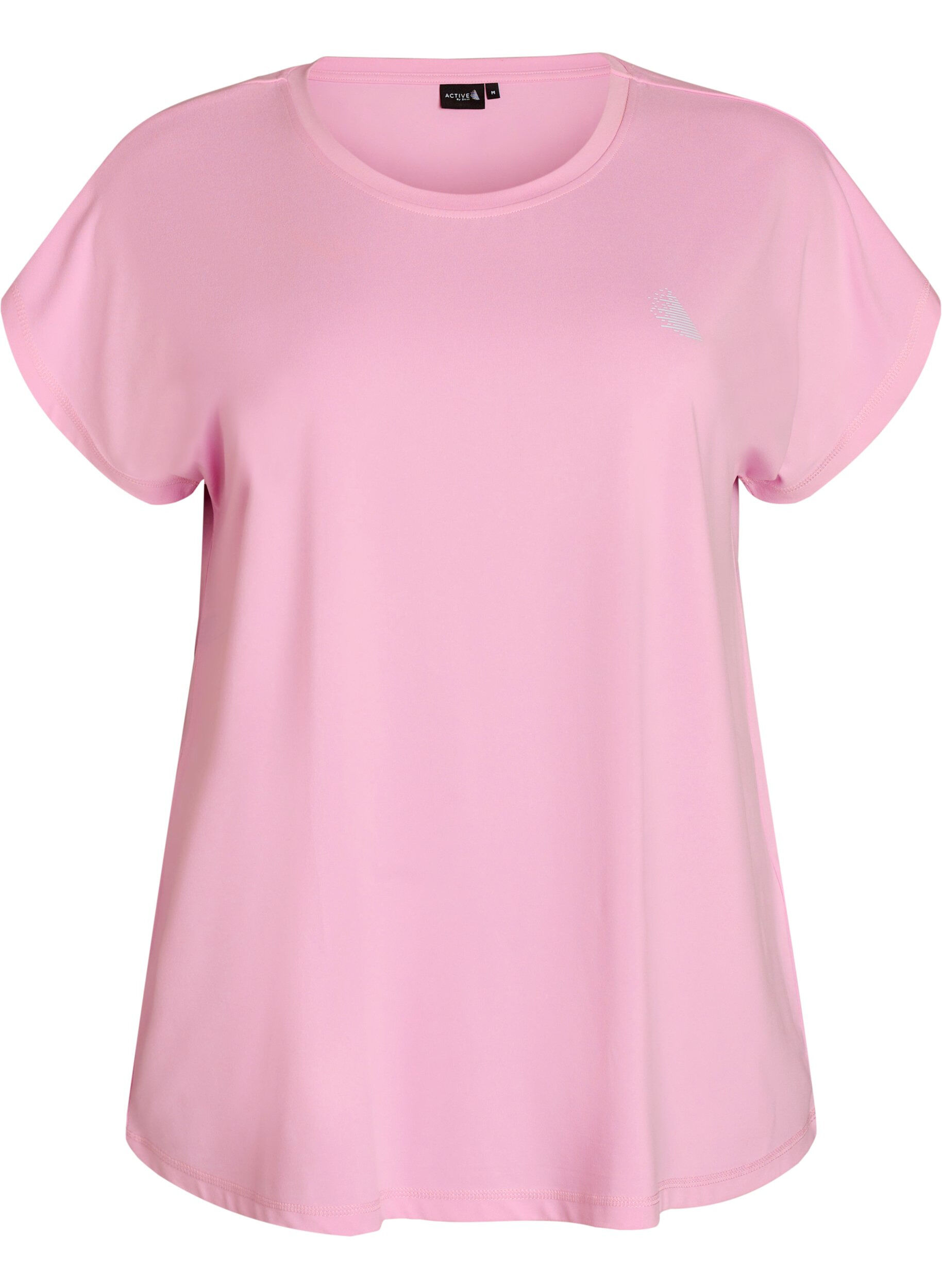 Ensfarvet tr&aelig;nings t-shirt