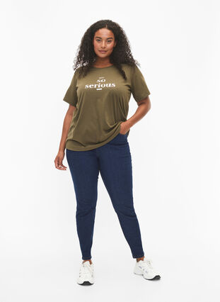 FLASH - T-shirt med motiv, Ivy Green, Model image number 2