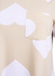 Lang nat t-shirt i modalmix med hjerter, Beige, Packshot image number 2