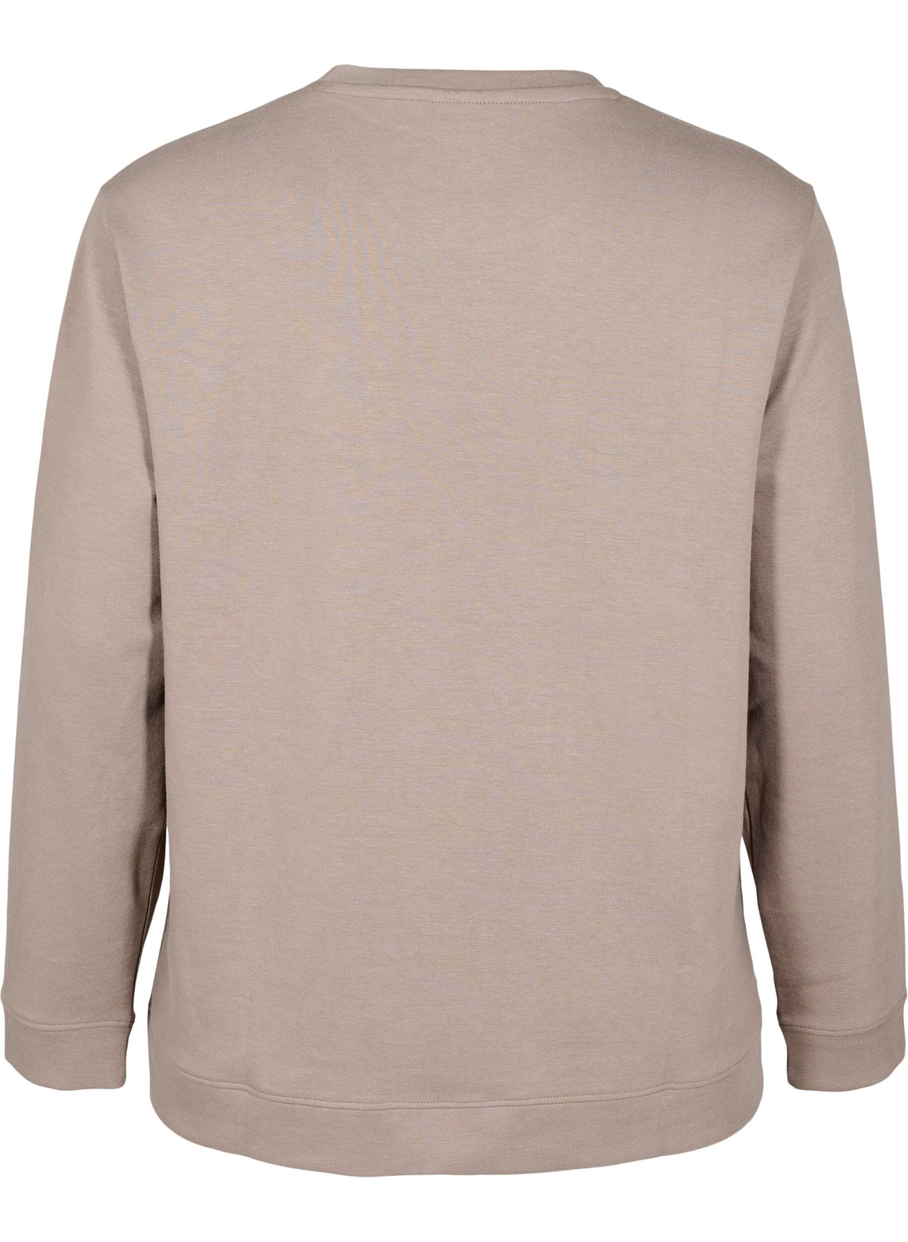 Zizzi FLASH - Sweatshirt med rund hals , Beige, Packshot image number 1