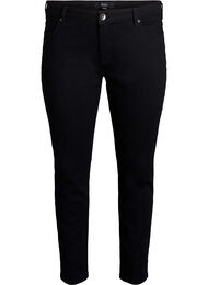 Slim fit Emily jeans med regul&aelig;r talje, Sort