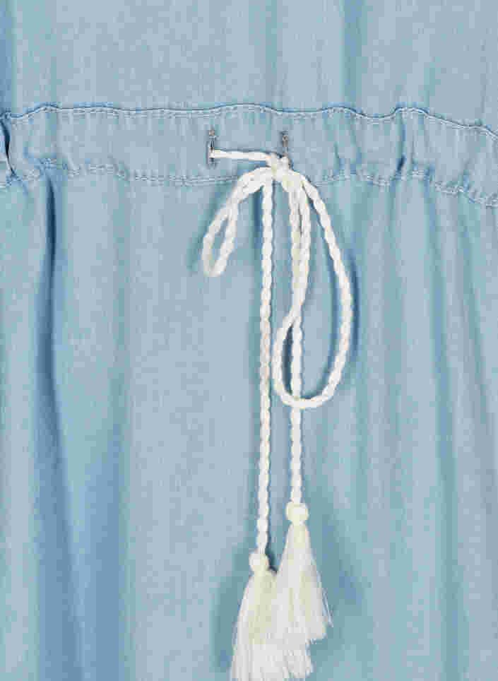 Denim kjole, Light blue denim, Packshot image number 2