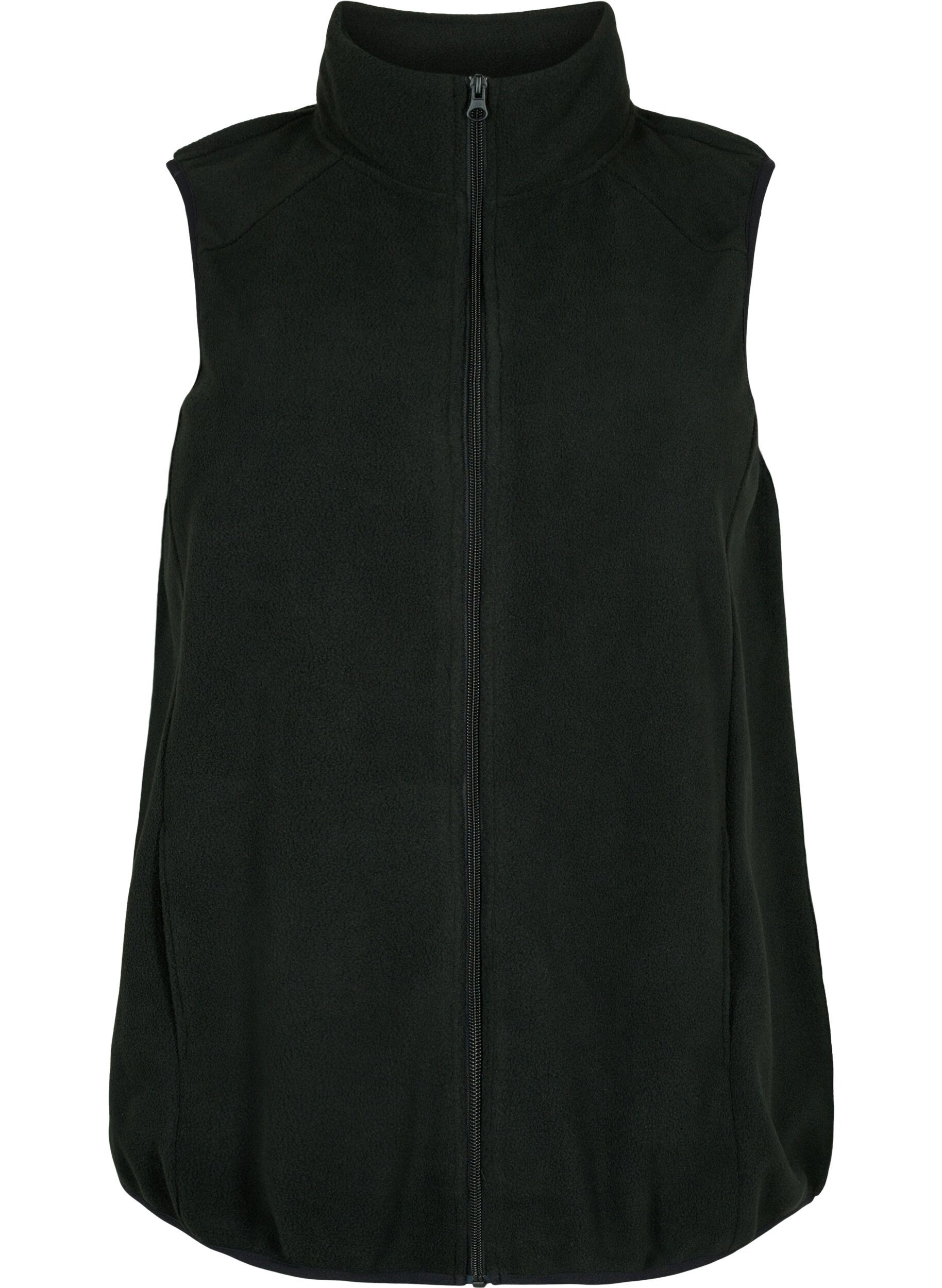 Fleece vest med lommer