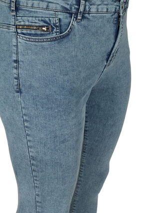 Højtaljede Amy jeans med stone wash, Stone Washed, Packshot image number 2