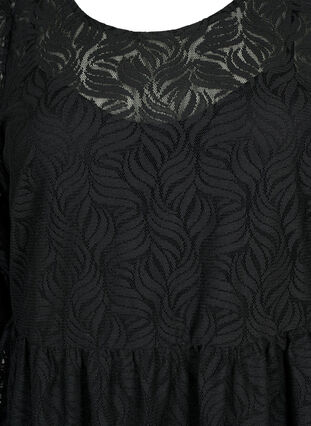 Blondekjole med 3/4 ærmer, Black, Packshot image number 2
