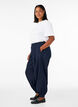 Balloon jeans med h&oslash;j talje, Bl&aring;, Model image number 3