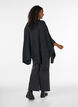 Strikket poncho med rund hals, Gr&aring;, Model image number 2