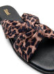 Wide fit - Flade sandaler med krydsede satin-stropper, Brun, Packshot image number 3
