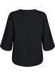 Bluse med 3/4 &aelig;rmer, Sort, Packshot image number 1