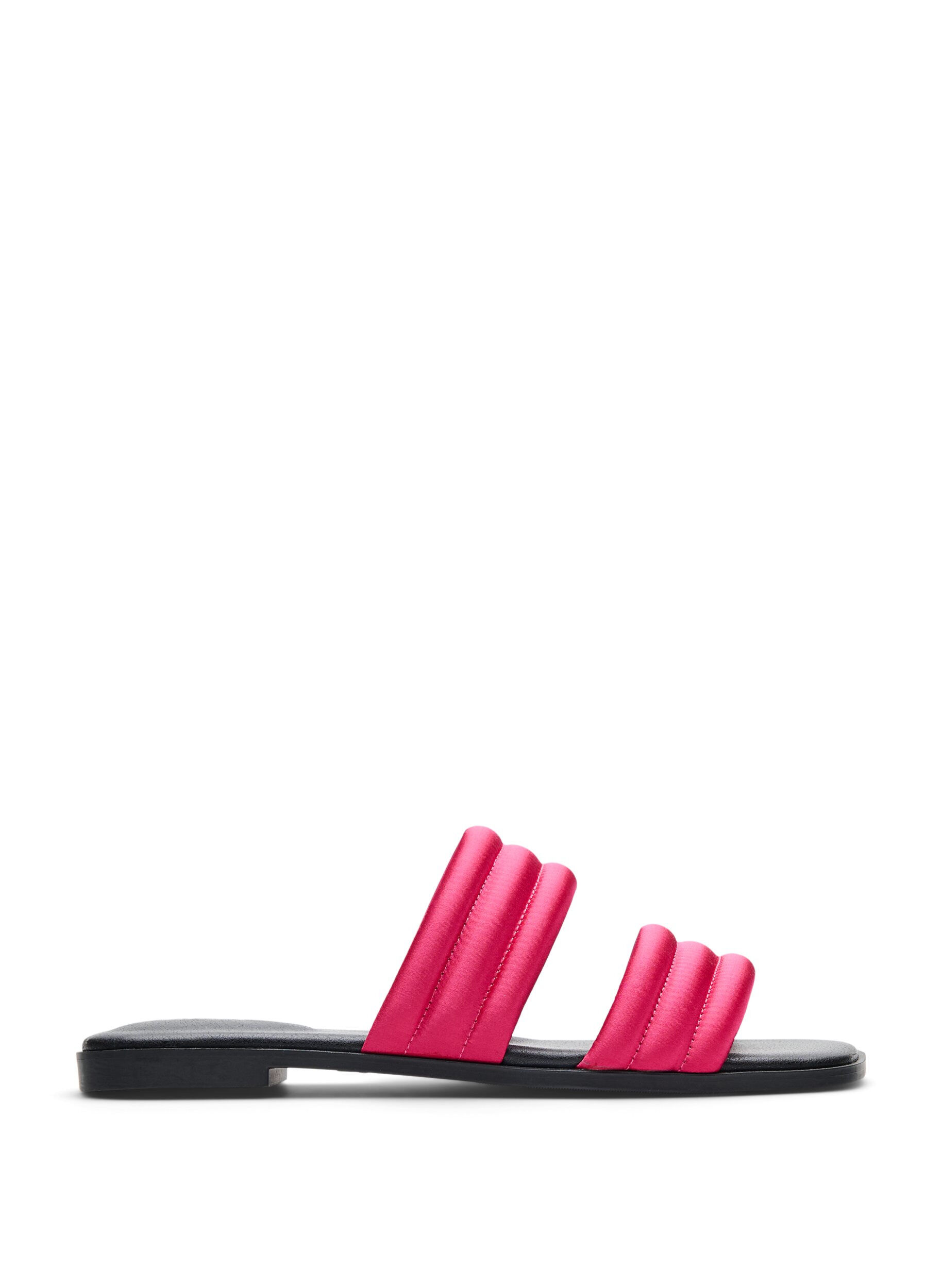 Zizzi Sandal med polstrede remme, Lyser&oslash;d, Packshot image number 0