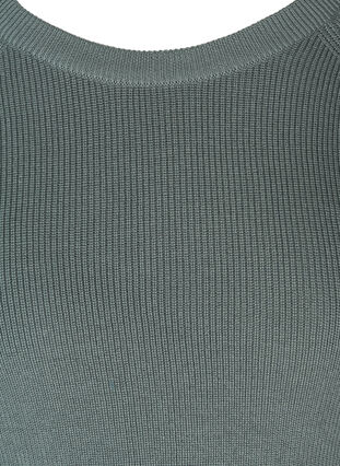 Strikbluse med rund halsudskæring, Balsam Green, Packshot image number 2