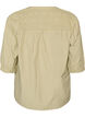 Bluse med smock og 3/4-&aelig;rmer, Gr&oslash;n, Packshot image number 1