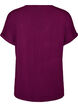 Basis T-shirt i viskose med V-hals, Lilla, Packshot image number 1