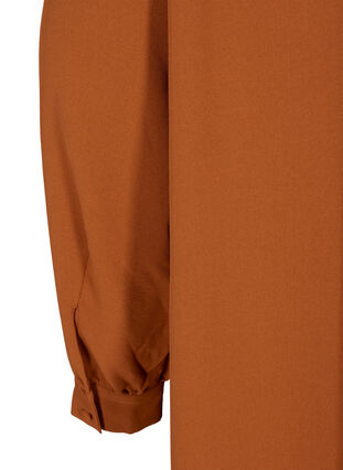 Tunika med knaplukning, Leather Brown ASS, Packshot image number 3