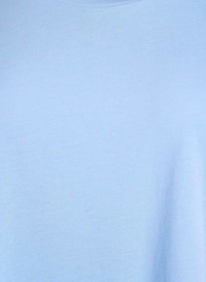 Kort&aelig;rmet t-shirt i bomuldsblanding	, Bl&aring;, Packshot image number 2