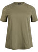Basis t-shirt i bomuld med rund hals, Gr&oslash;n, Packshot image number 0