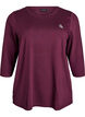 Tr&aelig;ningsbluse med 3/4 &aelig;rmer, R&oslash;d, Packshot image number 0