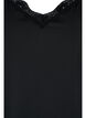 Nat top med blondedetaljer, Black, Packshot image number 2