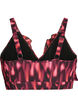 Bikini bh med print og fl&aelig;sedetaljer, Lyser&oslash;d, Packshot image number 1
