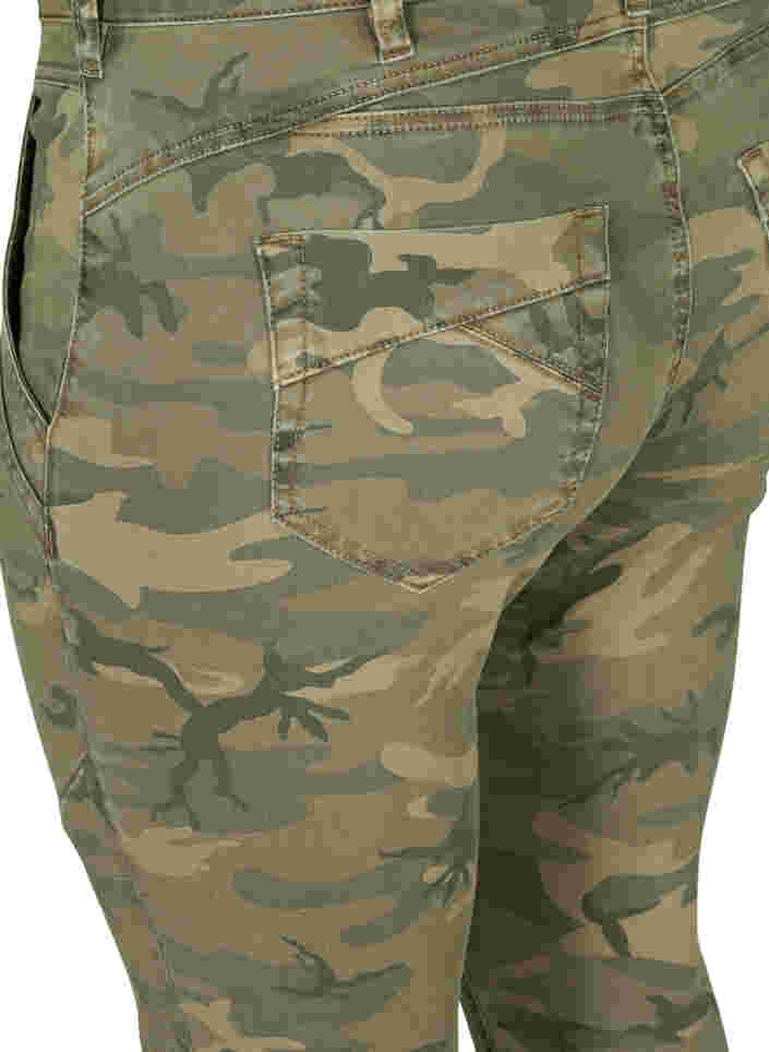 Tætsiddende bukser med camouflageprint, Camouflage, Packshot image number 3