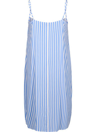 FLASH - Stribet stropkjole i viskose, L. Blue White Stripe, Packshot image number 1