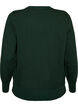 Finstrikket cardigan med rund hals, Gr&oslash;n, Packshot image number 1