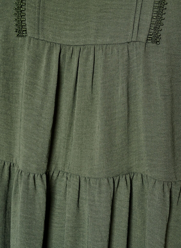 A-formet kjole med empiresk&aelig;ring, Gr&oslash;n, Packshot image number 2
