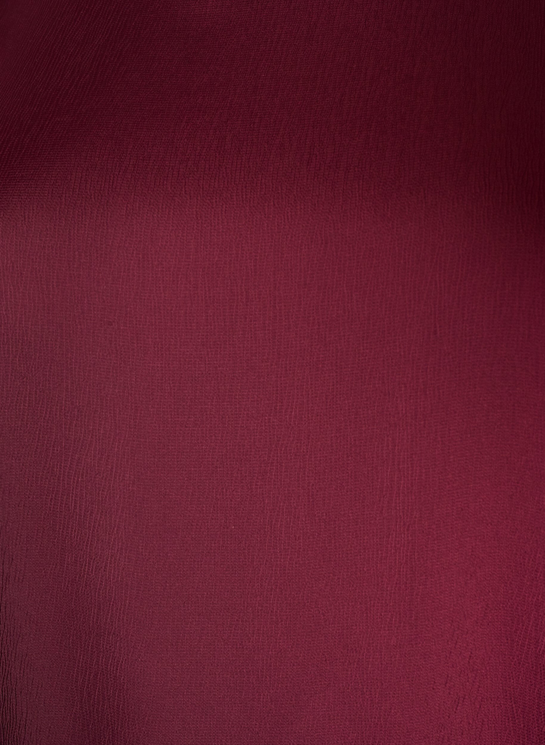 ZizziSatinbluse med albuelange &aelig;rmer, R&oslash;d, Packshot image number 2