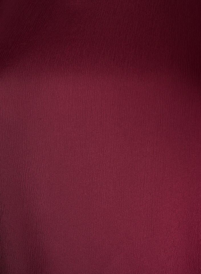 Satinbluse med albuelange &aelig;rmer, R&oslash;d, Packshot image number 2