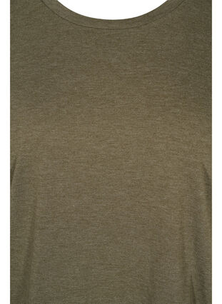 Kortærmet t-shirt med broderi anglaise, Ivy Green Mel., Packshot image number 2