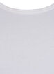Ensfarvet basis top, Hvid, Packshot image number 2