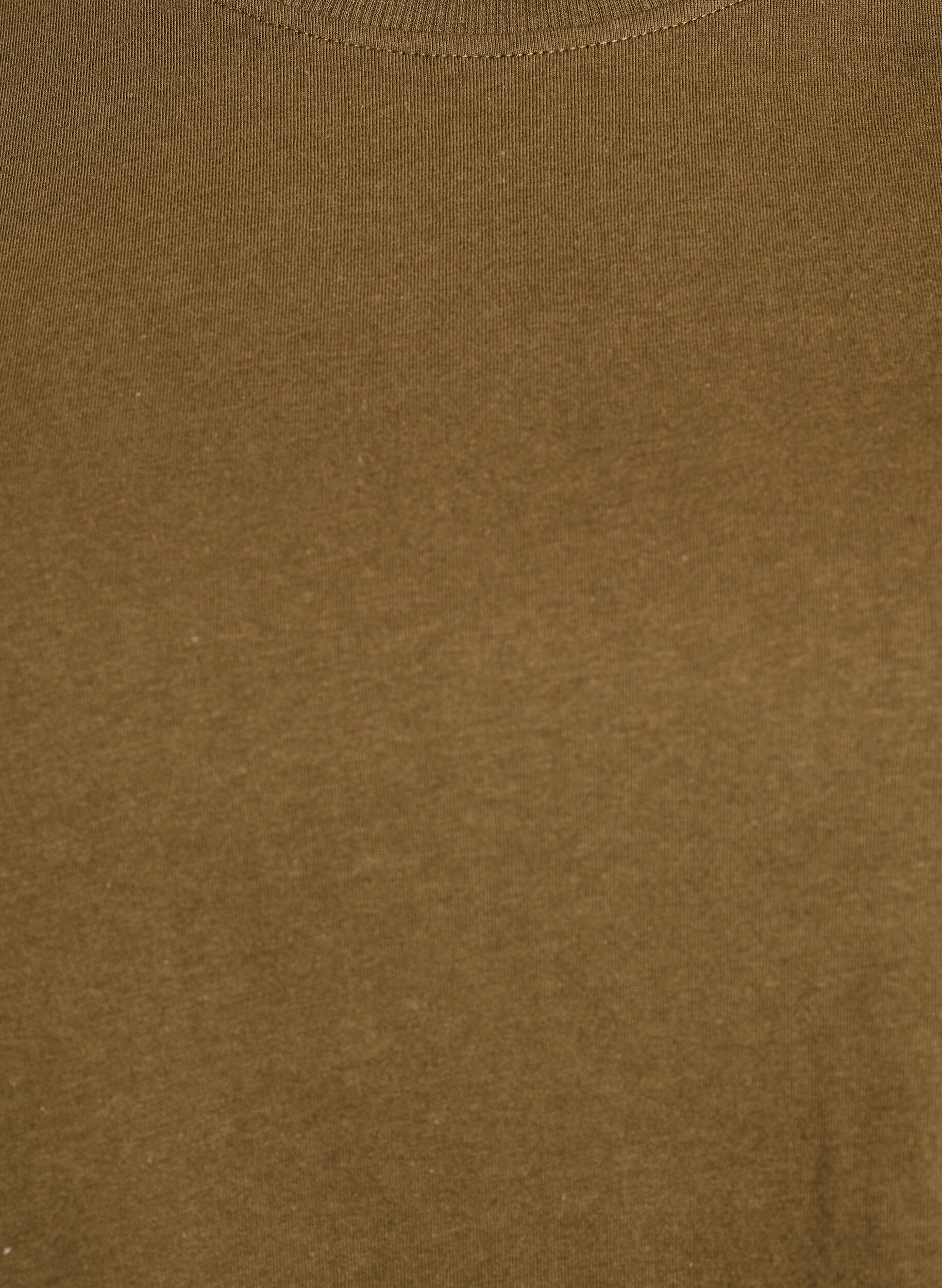 Zizzi Basis t-shirt i bomuld med rund hals , Gr&oslash;n, Packshot image number 2