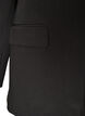 Blazer med slids og bindedetalje bagp&aring;, Sort, Packshot image number 3