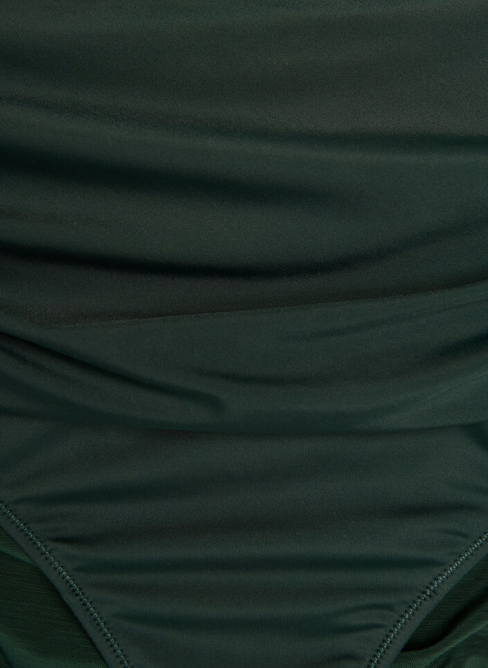 Bikini trusse med draperinger og h&oslash;j talje, Gr&oslash;n, Packshot image number 2