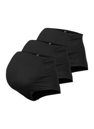 3-pak graviditets trusse i bomuld, Sort