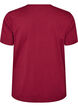 Basis t-shirt i bomuld med rund hals , R&oslash;d, Packshot image number 1