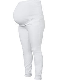 Graviditets jeggings i bomuld, White