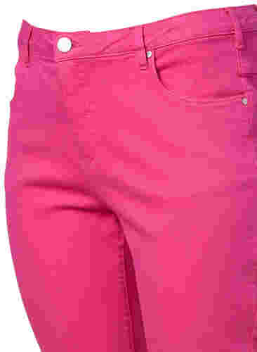 Emily jeans med normal talje og slim fit, Shock. Pink, Packshot image number 3