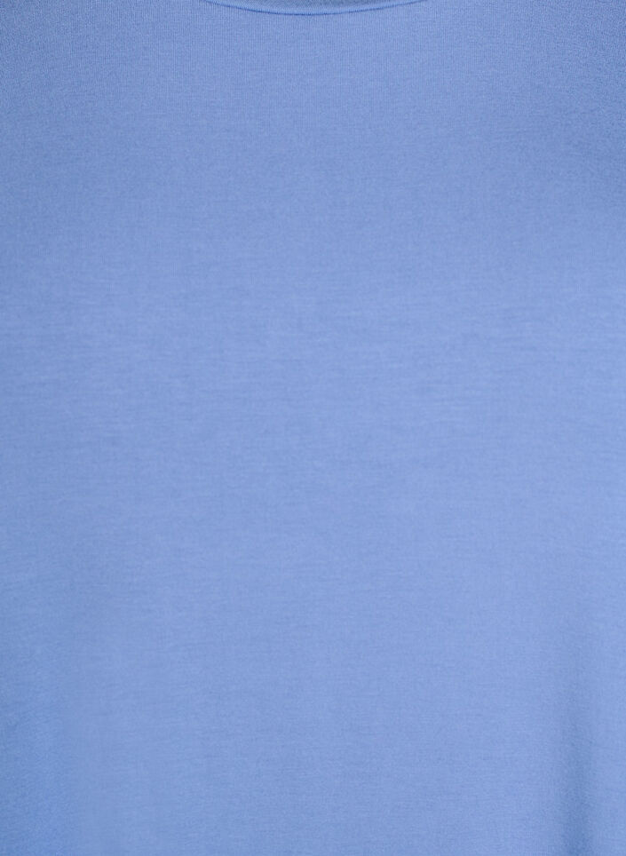 Løs viskose nat t-shirt, Blå, Packshot image number 2