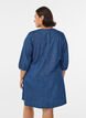 Kort denimkjole med 3/4 &aelig;rmer, Bl&aring;, Model image number 2